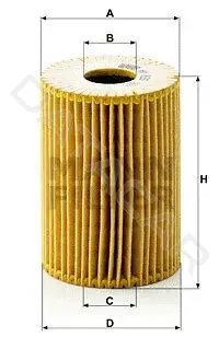 Масляный фильтр MANN HU825x
