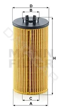 Масляный фильтр MANN HU835/1z