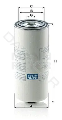 Фильтр воздушный компрессора MANN LB962/2