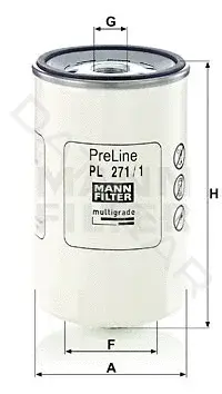 Топливный фильтр MANN PL271/1