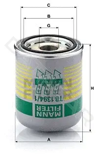 Фильтр влагоотделителя MANN TB1394/1x