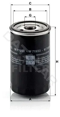 Масляный фильтр MANN W719/33