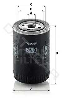 Масляный фильтр MANN W936/4
