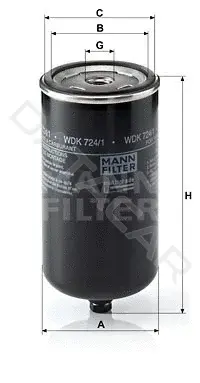 Топливный фильтр MANN WDK724/1