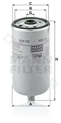 Топливный фильтр MANN WDK725