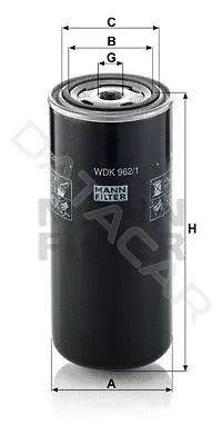 Топливный фильтр MANN WDK962/1