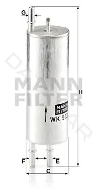 Топливный фильтр MANN WK513/3