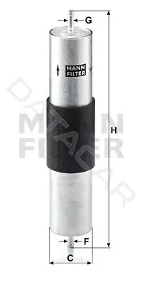 Топливный фильтр MANN WK516/1