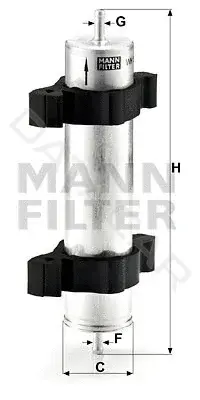 Топливный фильтр MANN WK521/2