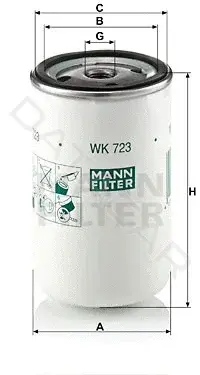 Топливный фильтр MANN WK723