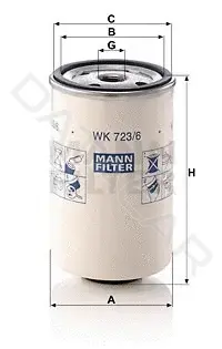 Топливный фильтр MANN WK723/6