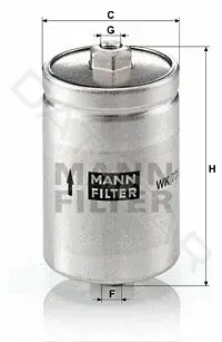 Топливный фильтр MANN WK725