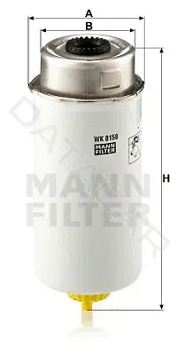 Топливный фильтр MANN WK8158