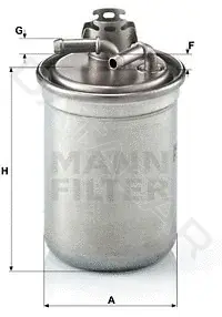 Топливный фильтр MANN WK823/3x