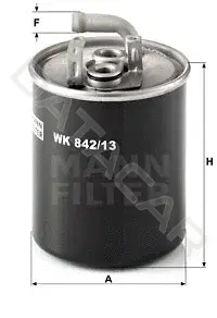 Топливный фильтр MANN WK842/13