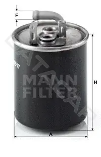 Топливный фильтр MANN WK842/17