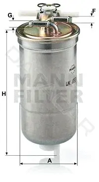 Топливный фильтр MANN WK853/4