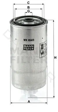 Топливный фильтр MANN WK854/3