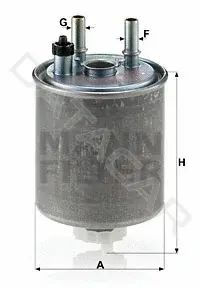 Топливный фильтр MANN WK918/1