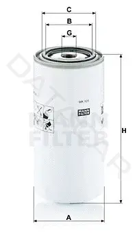 Топливный фильтр MANN WK929x