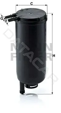 Топливный фильтр MANN WK939/14x