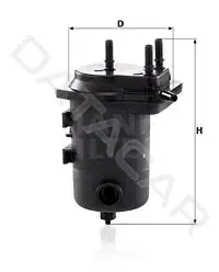 Топливный фильтр MANN WK939/8x