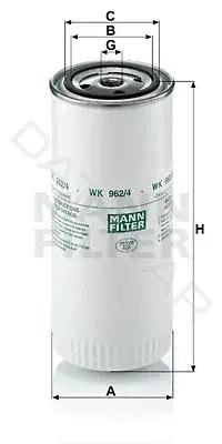 Топливный фильтр MANN WK962/4