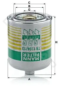Фильтр влагоотделителя MANN TB1394/13x