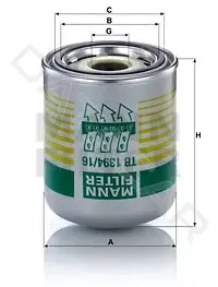 Фильтр влагоотделителя MANN TB1394/16x