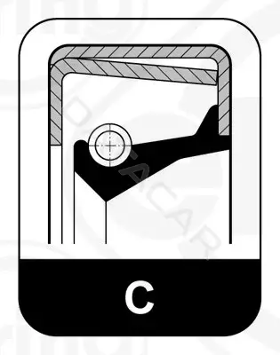 Сальник ступицы ELRING 044.571