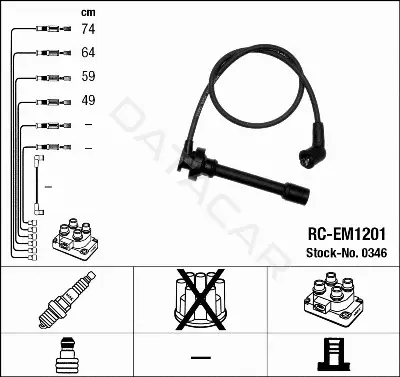 Высоковольтные провода NGK 0346