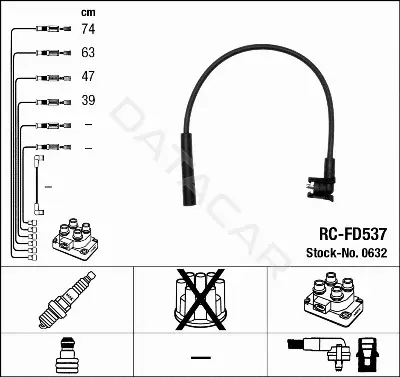 Высоковольтные провода NGK 0632