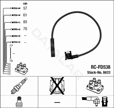 Высоковольтные провода NGK 0633