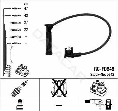 Высоковольтные провода NGK 0642