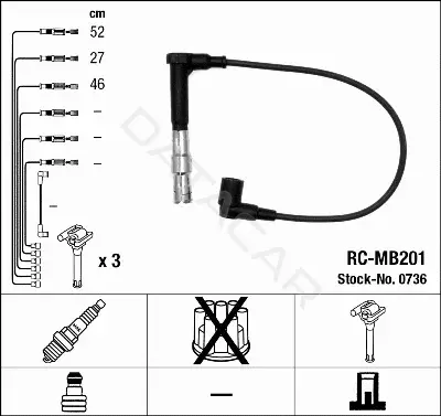 Высоковольтные провода NGK 0736