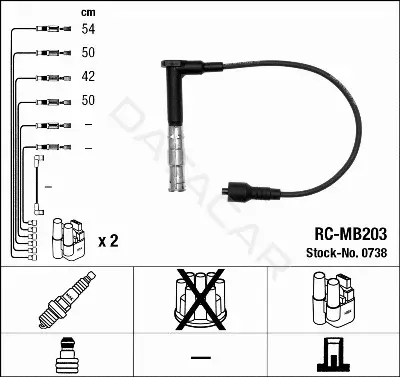 Высоковольтные провода NGK 0738