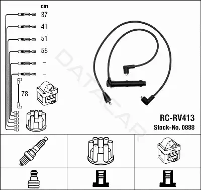 Высоковольтные провода NGK 0888