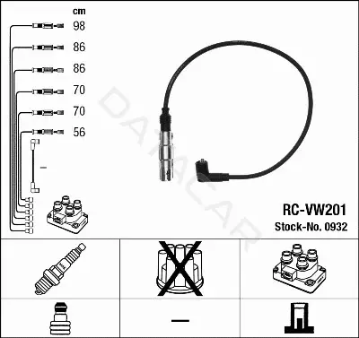 Высоковольтные провода NGK 0932