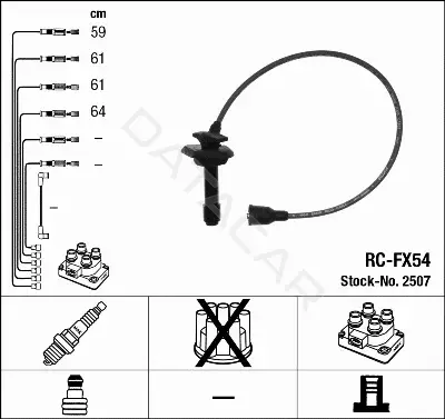Высоковольтные провода NGK 2507