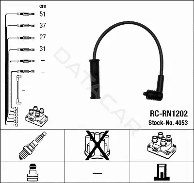 Высоковольтные провода NGK 4053