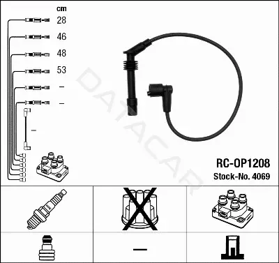 Высоковольтные провода NGK 4069