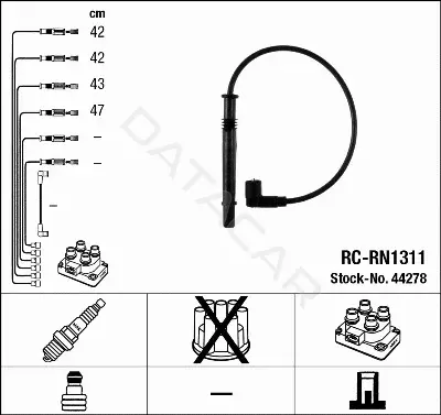 Высоковольтные провода NGK 44278