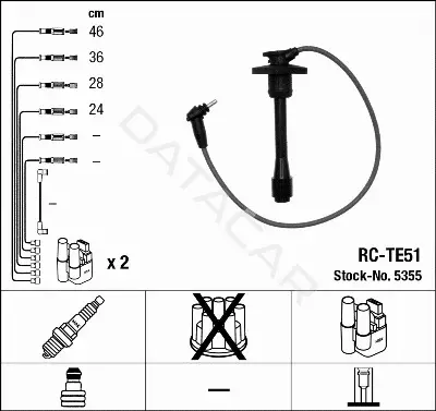 Высоковольтные провода NGK 5355