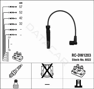 Высоковольтные провода NGK 6022