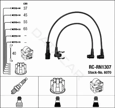 Высоковольтные провода NGK 6070