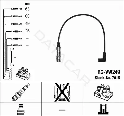 Высоковольтные провода NGK 7015