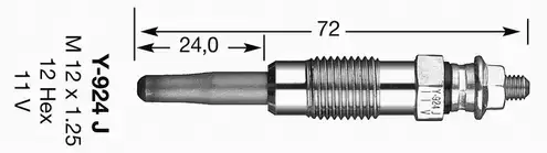 Свечи накала NGK 7906