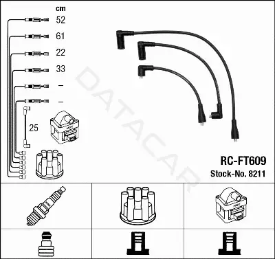 Высоковольтные провода NGK 8211