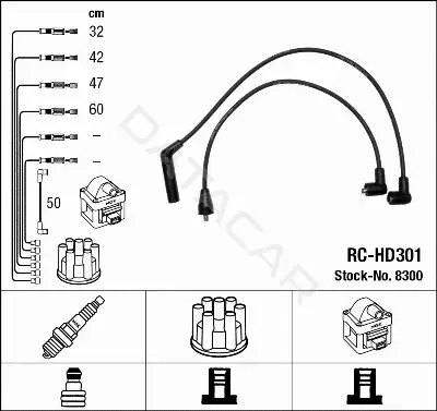 Высоковольтные провода NGK 8300