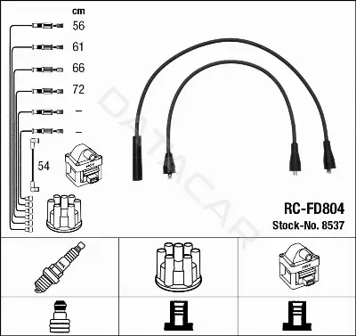Высоковольтные провода NGK 8537
